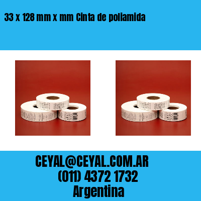 33 x 128 mm x mm Cinta de poliamida