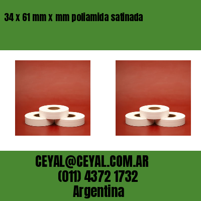 34 x 61 mm x mm poliamida satinada