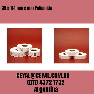 35 x 114 mm x mm Poliamida