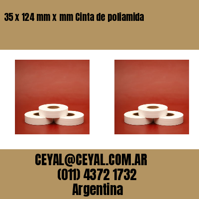 35 x 124 mm x mm Cinta de poliamida