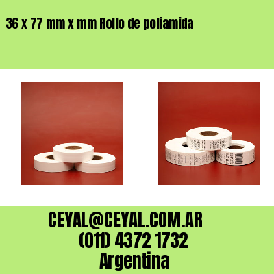 36 x 77 mm x mm Rollo de poliamida