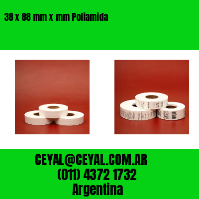 38 x 88 mm x mm Poliamida