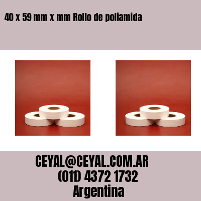 40 x 59 mm x mm Rollo de poliamida