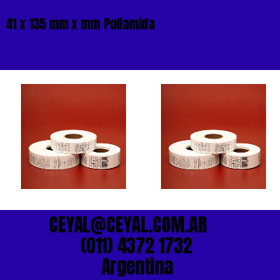 41 x 135 mm x mm Poliamida