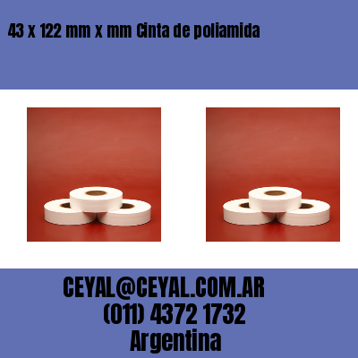 43 x 122 mm x mm Cinta de poliamida