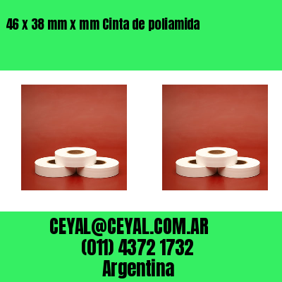 46 x 38 mm x mm Cinta de poliamida