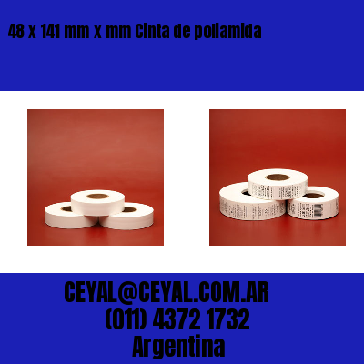 48 x 141 mm x mm Cinta de poliamida