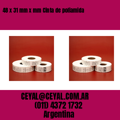 48 x 31 mm x mm Cinta de poliamida