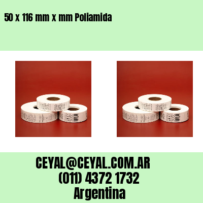 50 x 116 mm x mm Poliamida