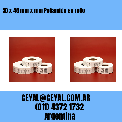 50 x 48 mm x mm Poliamida en rollo