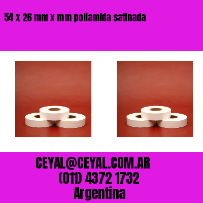 54 x 26 mm x mm poliamida satinada