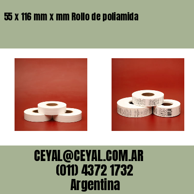 55 x 116 mm x mm Rollo de poliamida