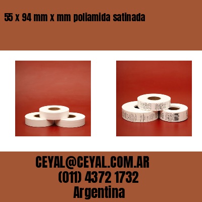 55 x 94 mm x mm poliamida satinada
