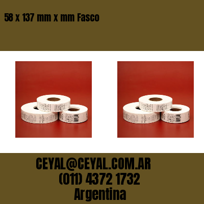 58 x 137 mm x mm Fasco