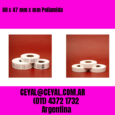 60 x 47 mm x mm Poliamida