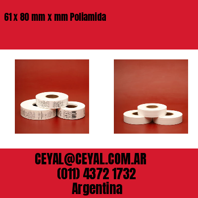 61 x 80 mm x mm Poliamida