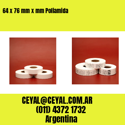 64 x 76 mm x mm Poliamida