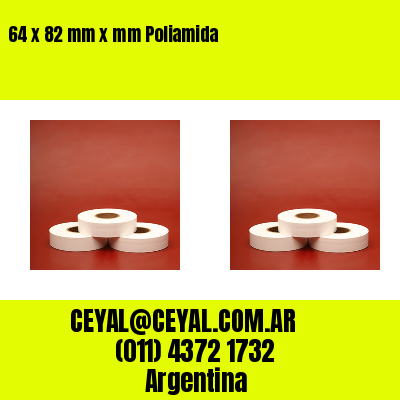 64 x 82 mm x mm Poliamida