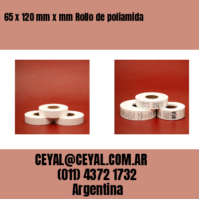 65 x 120 mm x mm Rollo de poliamida