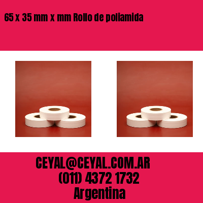 65 x 35 mm x mm Rollo de poliamida