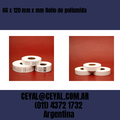 66 x 120 mm x mm Rollo de poliamida