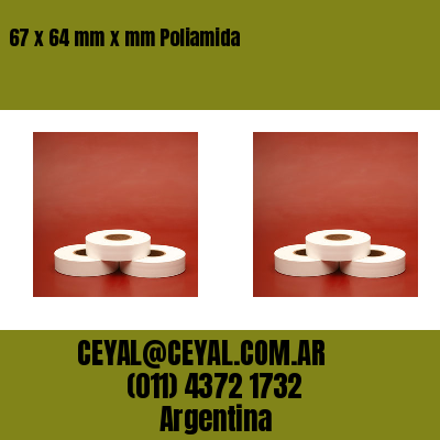 67 x 64 mm x mm Poliamida