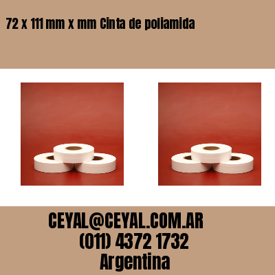 72 x 111 mm x mm Cinta de poliamida