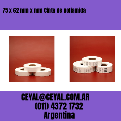 75 x 62 mm x mm Cinta de poliamida