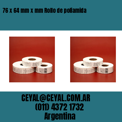 76 x 64 mm x mm Rollo de poliamida