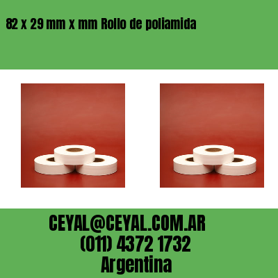 82 x 29 mm x mm Rollo de poliamida