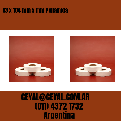 83 x 104 mm x mm Poliamida