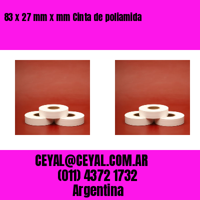 83 x 27 mm x mm Cinta de poliamida