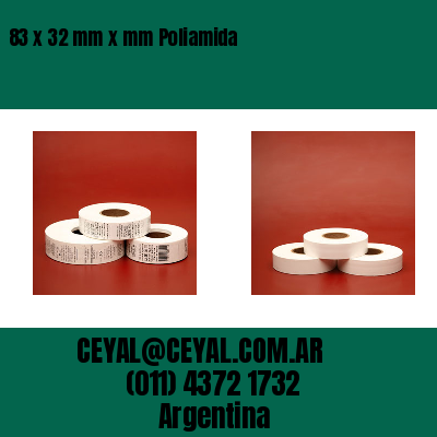 83 x 32 mm x mm Poliamida