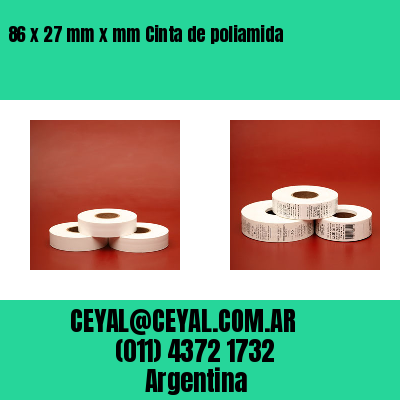 86 x 27 mm x mm Cinta de poliamida