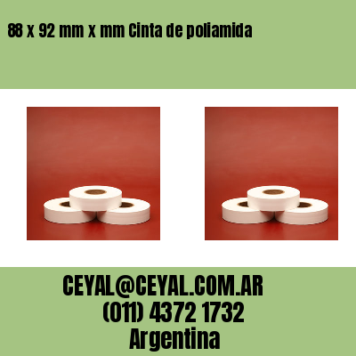 88 x 92 mm x mm Cinta de poliamida