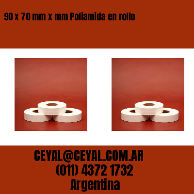 90 x 70 mm x mm Poliamida en rollo