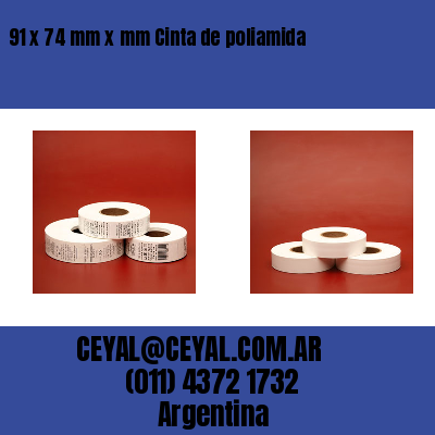 91 x 74 mm x mm Cinta de poliamida