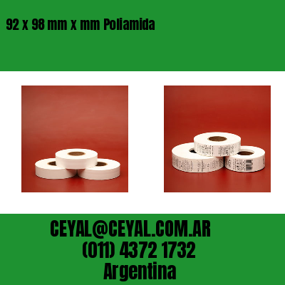 92 x 98 mm x mm Poliamida