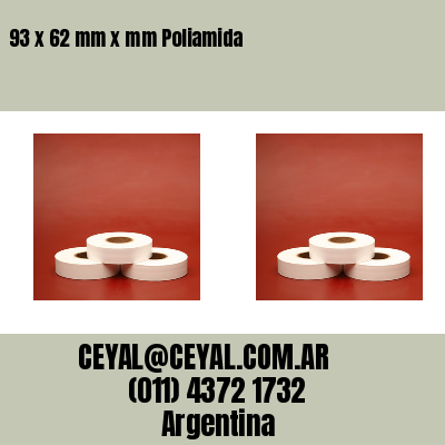 93 x 62 mm x mm Poliamida