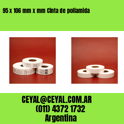 95 x 106 mm x mm Cinta de poliamida