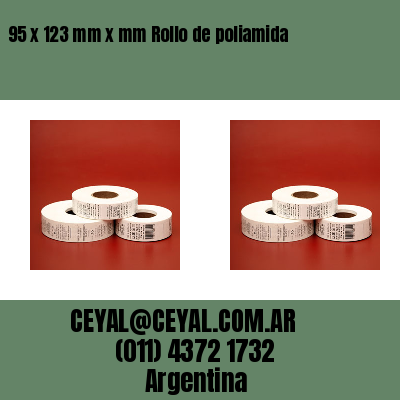 95 x 123 mm x mm Rollo de poliamida