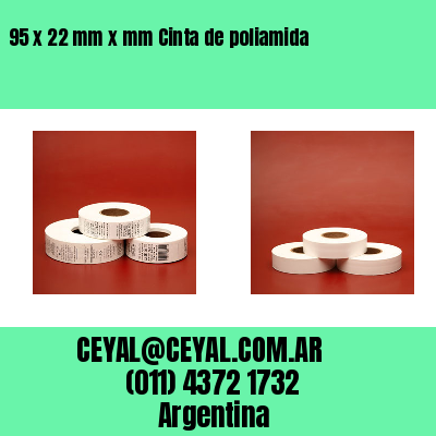 95 x 22 mm x mm Cinta de poliamida