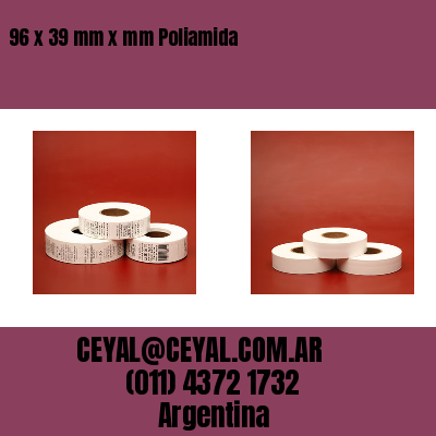 96 x 39 mm x mm Poliamida