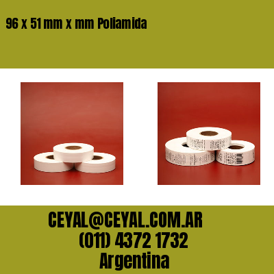 96 x 51 mm x mm Poliamida