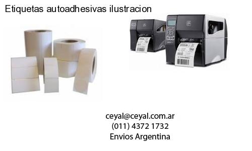 Etiquetas autoadhesivas ilustracion