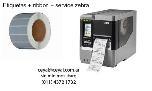 Etiquetas ribbon service zebra