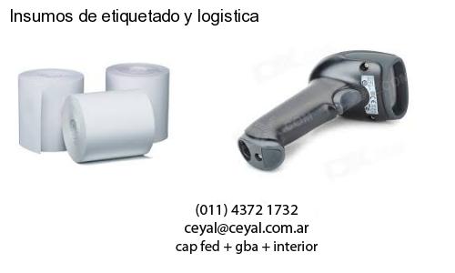 Insumos de etiquetado y logistica