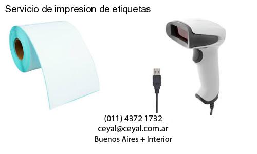Servicio de impresion de etiquetas