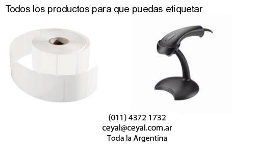 Todos los productos para que puedas etiquetar