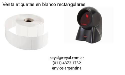 Venta etiquetas en blanco rectangulares